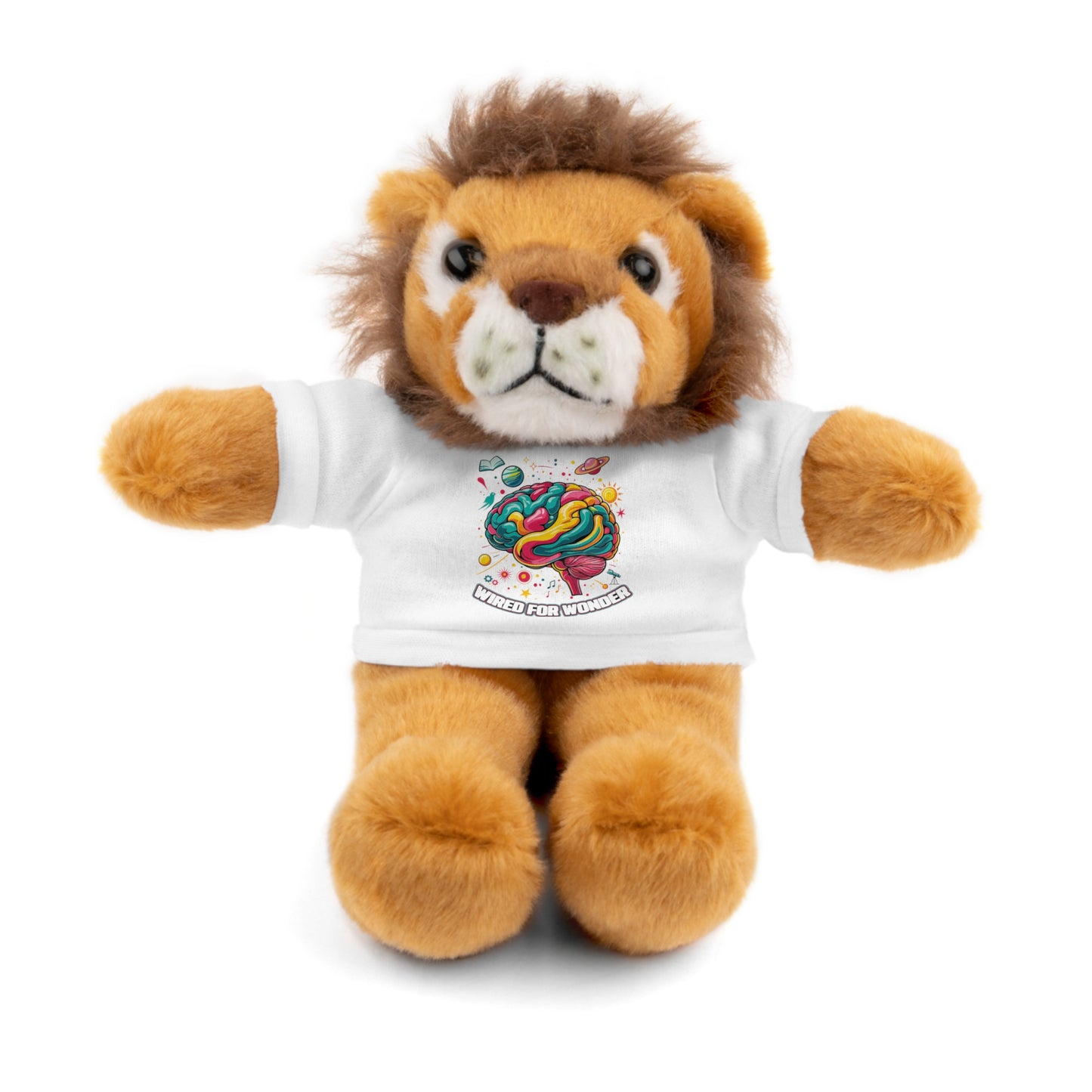 Plush Animals with Colorful Wired for Wonder shirt - You're My Kind of Weird