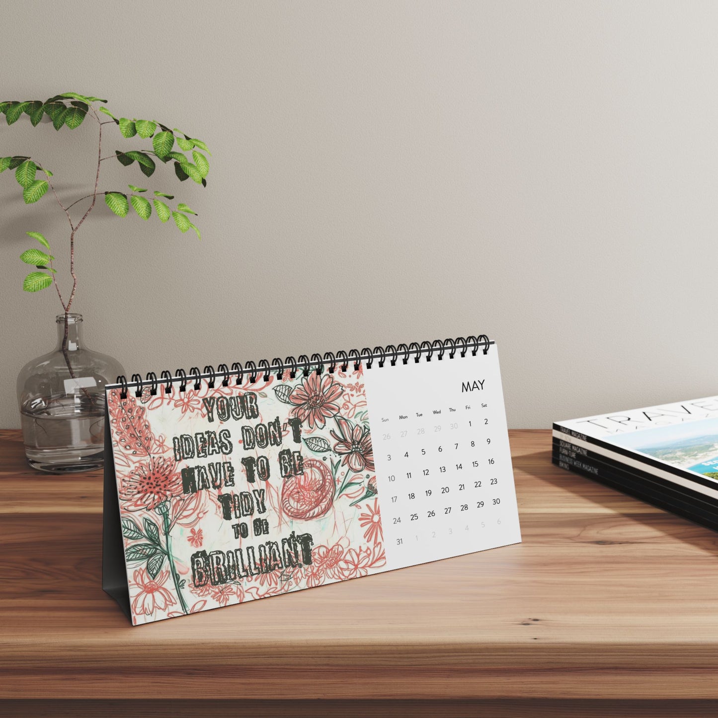 The Gentle Year 2026 Desktop Calendar — Neurodivergent - Affirming Inspirational Desk Calendar - You're My Kind of Weird