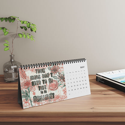The Gentle Year 2026 Desktop Calendar — Neurodivergent - Affirming Inspirational Desk Calendar - You're My Kind of Weird