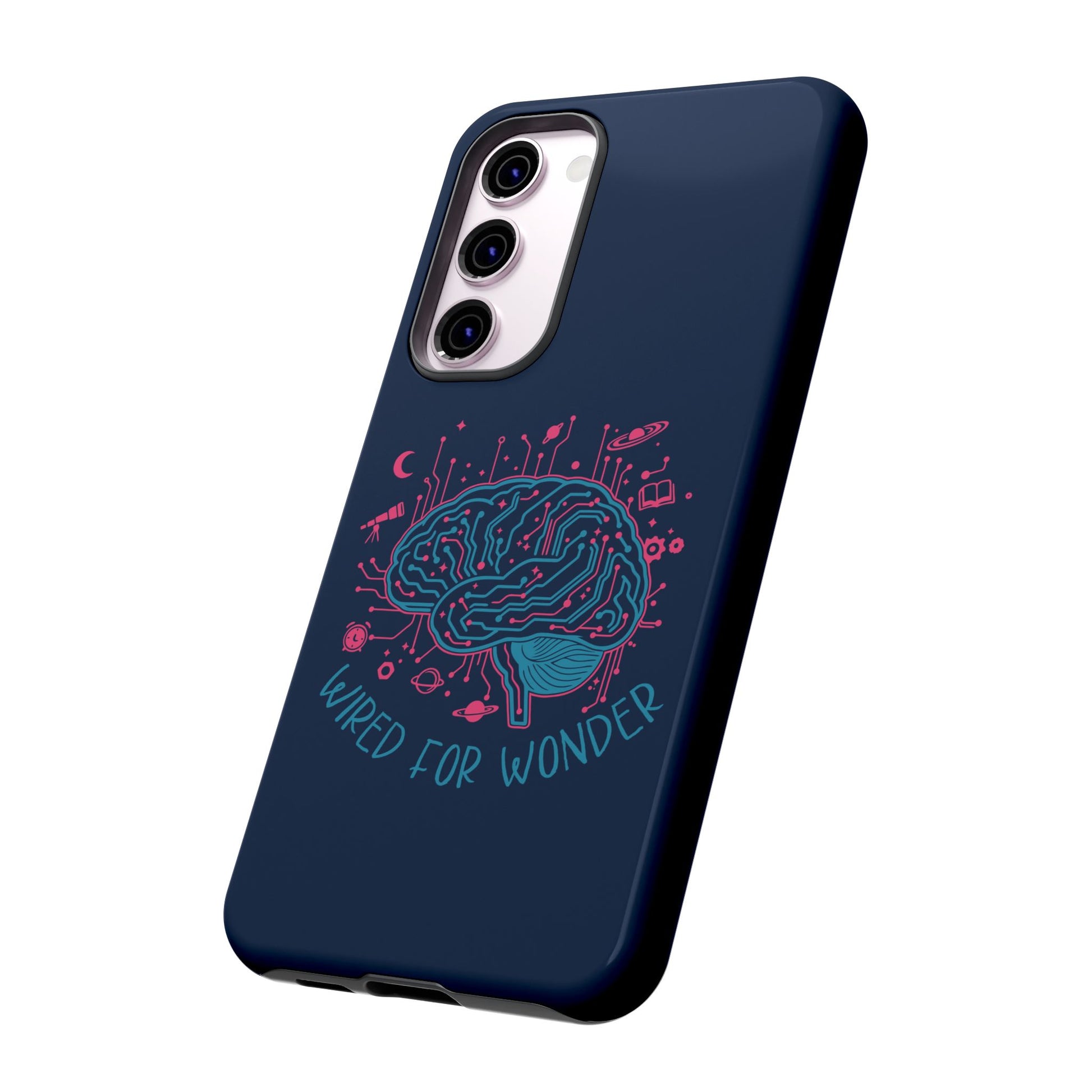 "Wired for Wonder" Brain Tech Design Samsung Galaxy Phone Case - You're My Kind of Weird