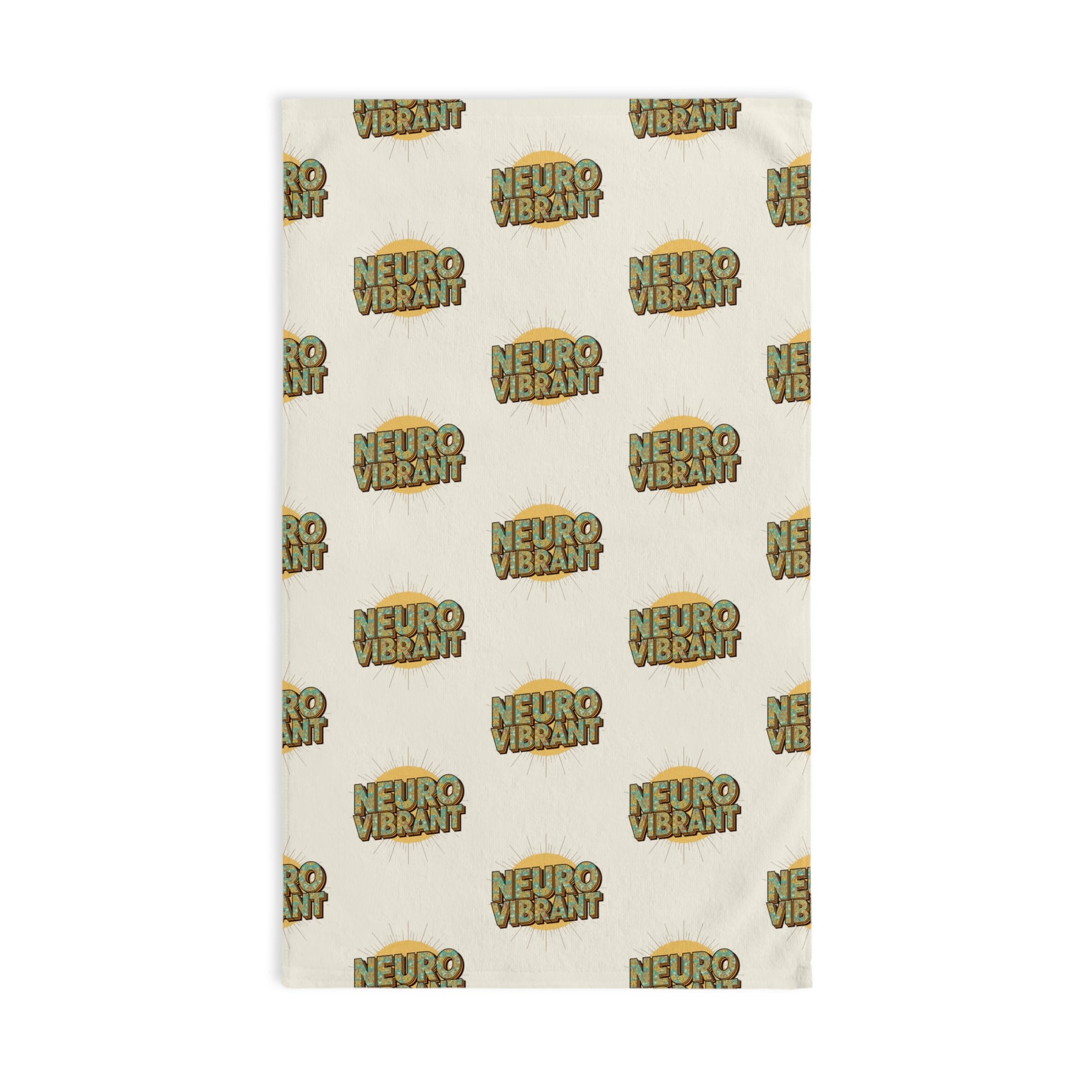 NeuroVibrant Patterned Hand Towel – Kitchen & Bath Accent - You're My Kind of Weird
