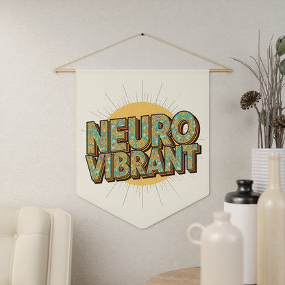 Neuro Vibrant Pennant — Retro Wall Banner - You're My Kind of Weird