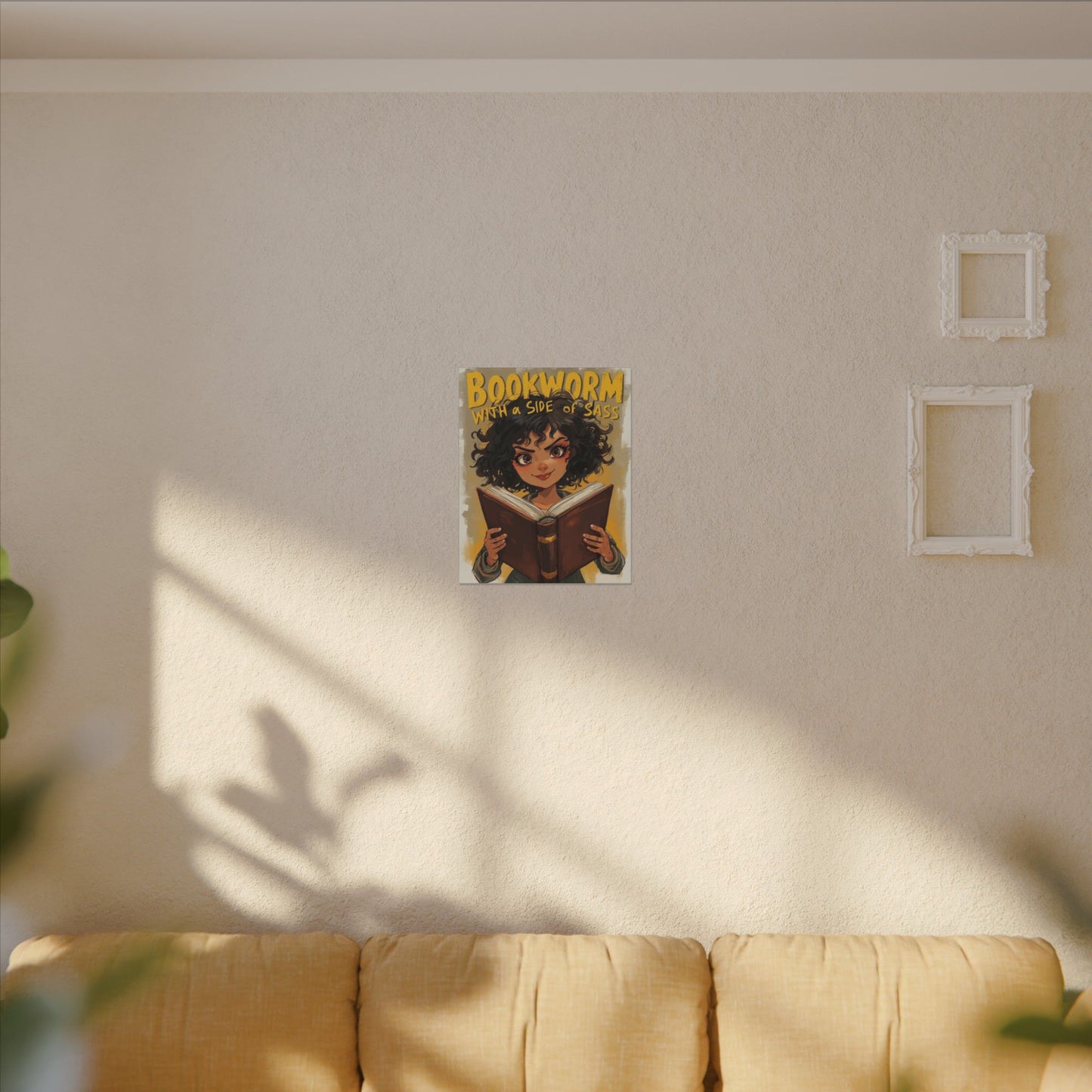Bookworm Canvas Art | Reading Decor for Book Lovers, Wall Art for Kids, Unique Gift for Readers, Educational Wall Decor, Literary Gift