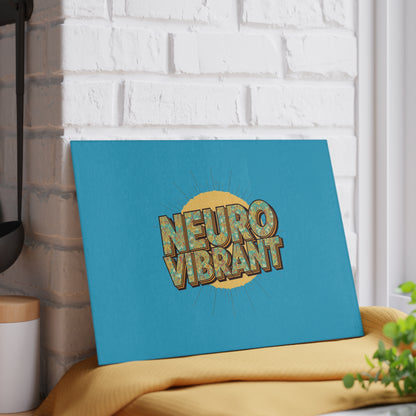NeuroVibrant Glass Cutting Board — Retro Sun Kitchen Board - You're My Kind of Weird