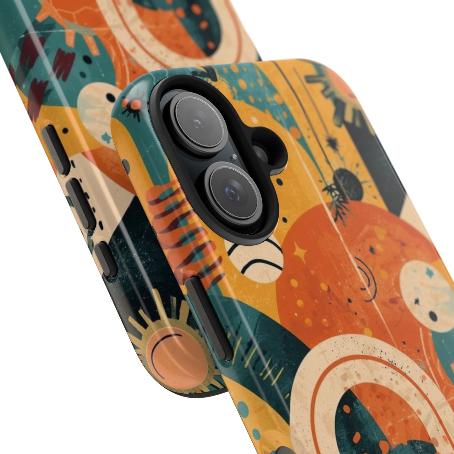 Dopamine Abstract Retro Sun and Moon iPhone Case | Tough Phone Cases - You're My Kind of Weird