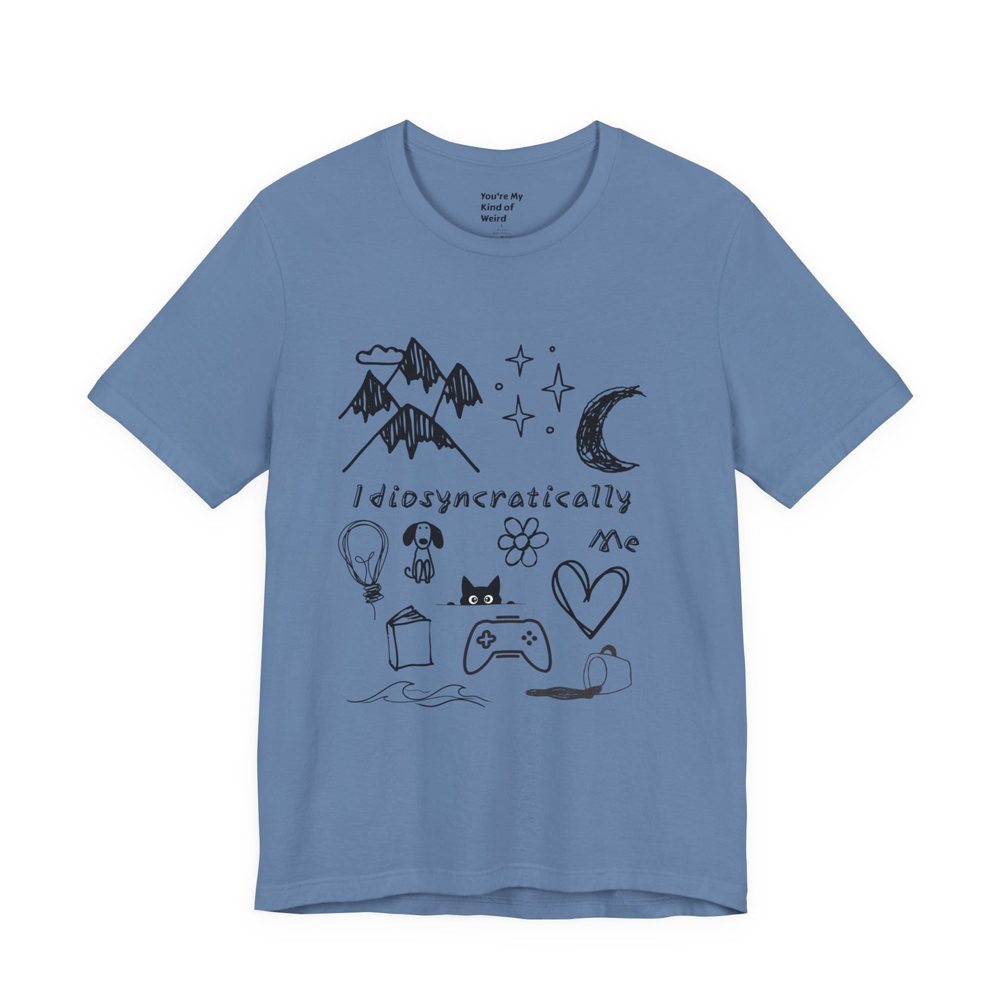 Customized Idiosyncratically Me doodle collage tee - You're My Kind of Weird