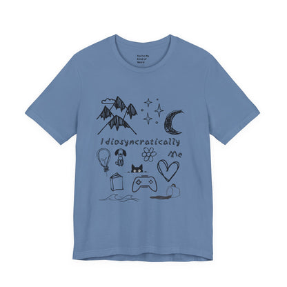 Customized Idiosyncratically Me doodle collage tee - You're My Kind of Weird