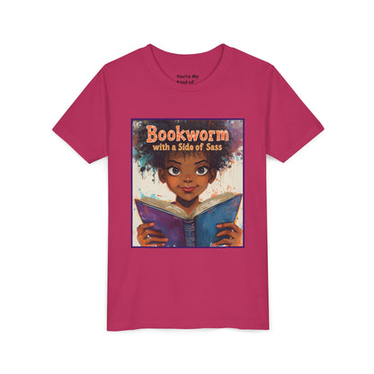 Kids Bookworm Sass Tee, Fun T-Shirt for Young Readers, Gift for Book Lovers, Back to School Apparel, Cute Kid's Graphic Tee