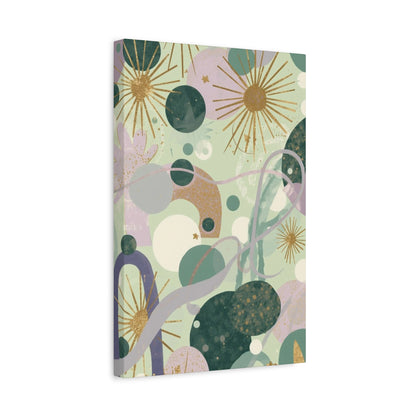 Dopamine Abstract Celestial Shapes Matte Canvas - You're My Kind of Weird