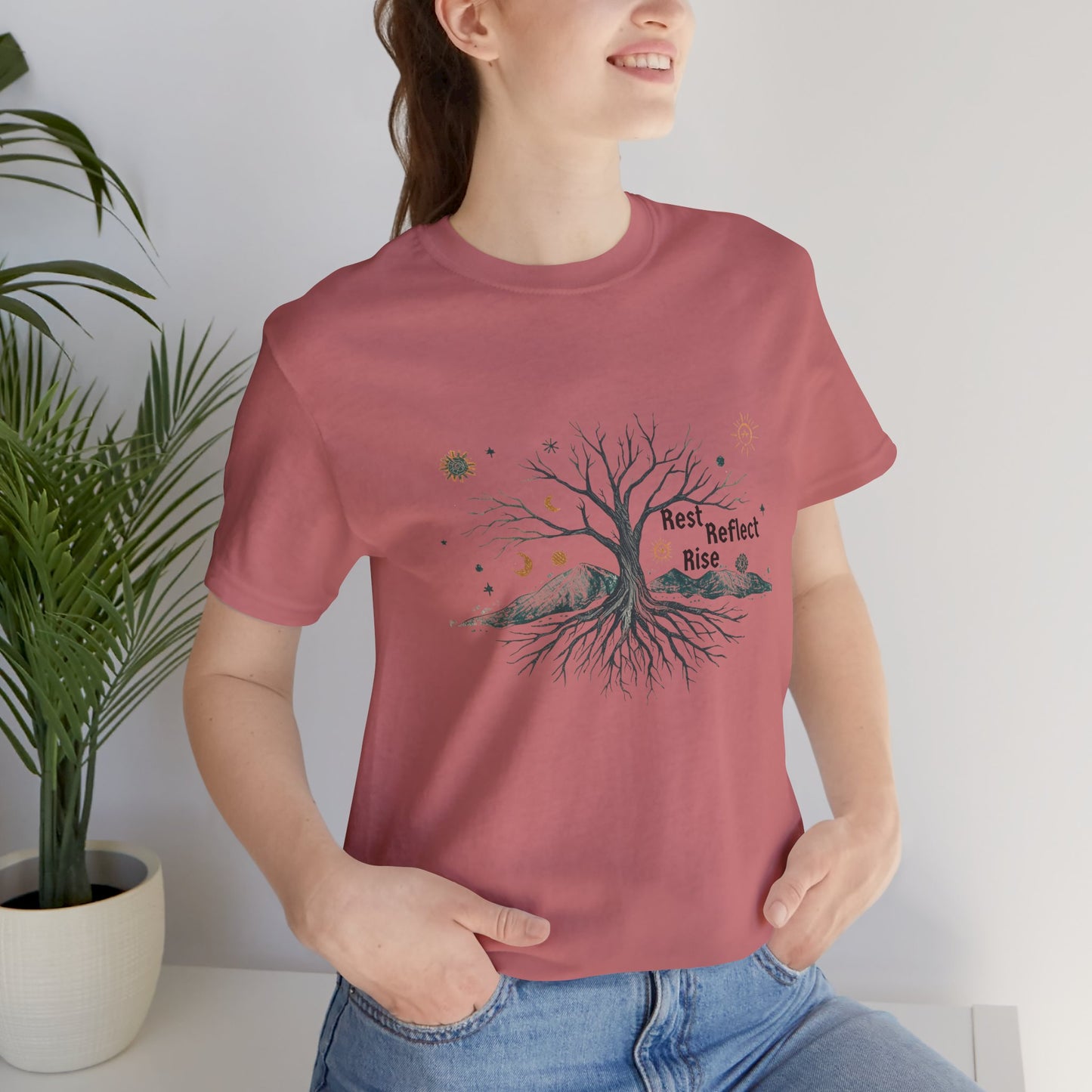 Rest. Reflect. Rise. Solstice Shirt | Mindful Winter Solstice Tee - You're My Kind of Weird