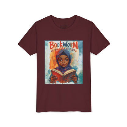 Kids Bookworm Sass Tee, Fun T-Shirt for Young Readers, Gift for Book Lovers, Back to School Apparel, Cute Kid's Graphic Tee