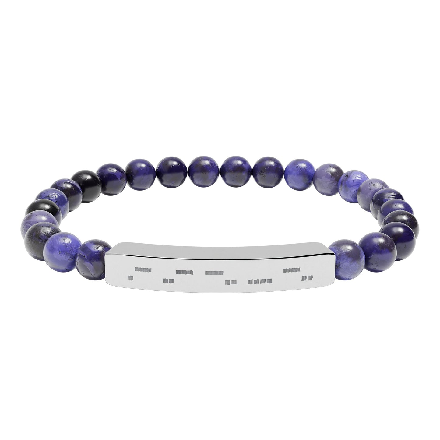 AuDHD Morse Code Bracelet | Natural Stone Stretch Bracelet | Neurodiverse Jewelry - You're My Kind of Weird