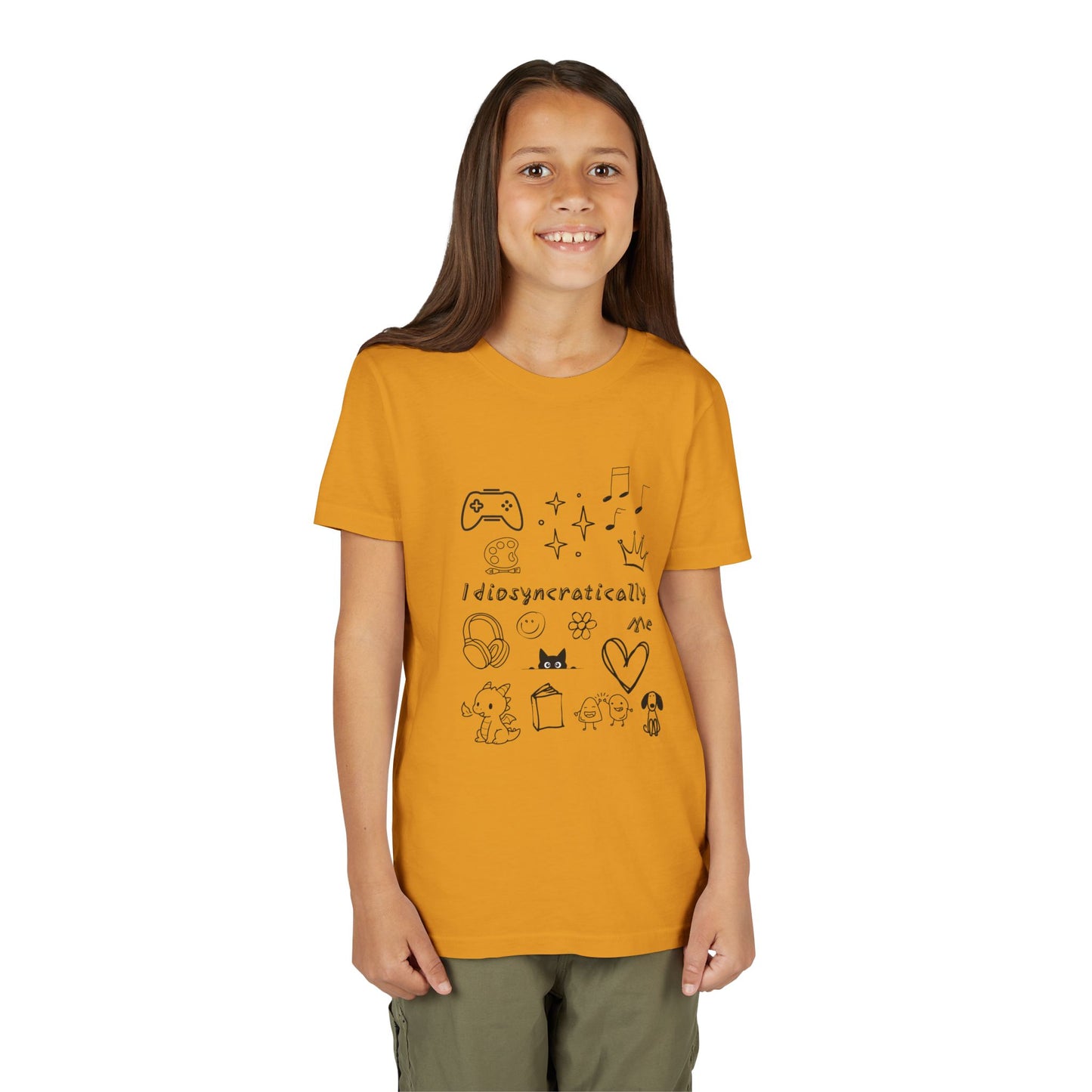Idiosyncratically Me Youth Tee *CUSTOMIZE* | Pick doodles that are meaningful to YOU - You're My Kind of Weird