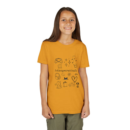 Idiosyncratically Me Youth Tee *CUSTOMIZE* | Pick doodles that are meaningful to YOU - You're My Kind of Weird