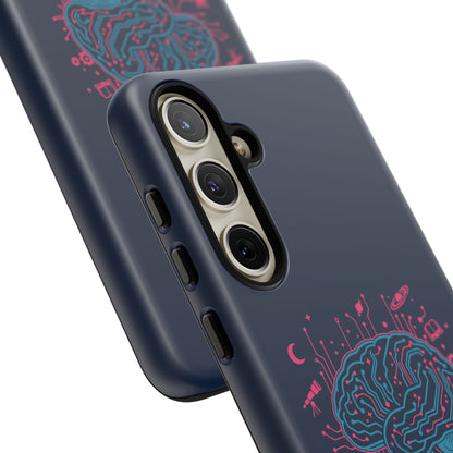 "Wired for Wonder" Brain Tech Design Samsung Galaxy Phone Case - You're My Kind of Weird
