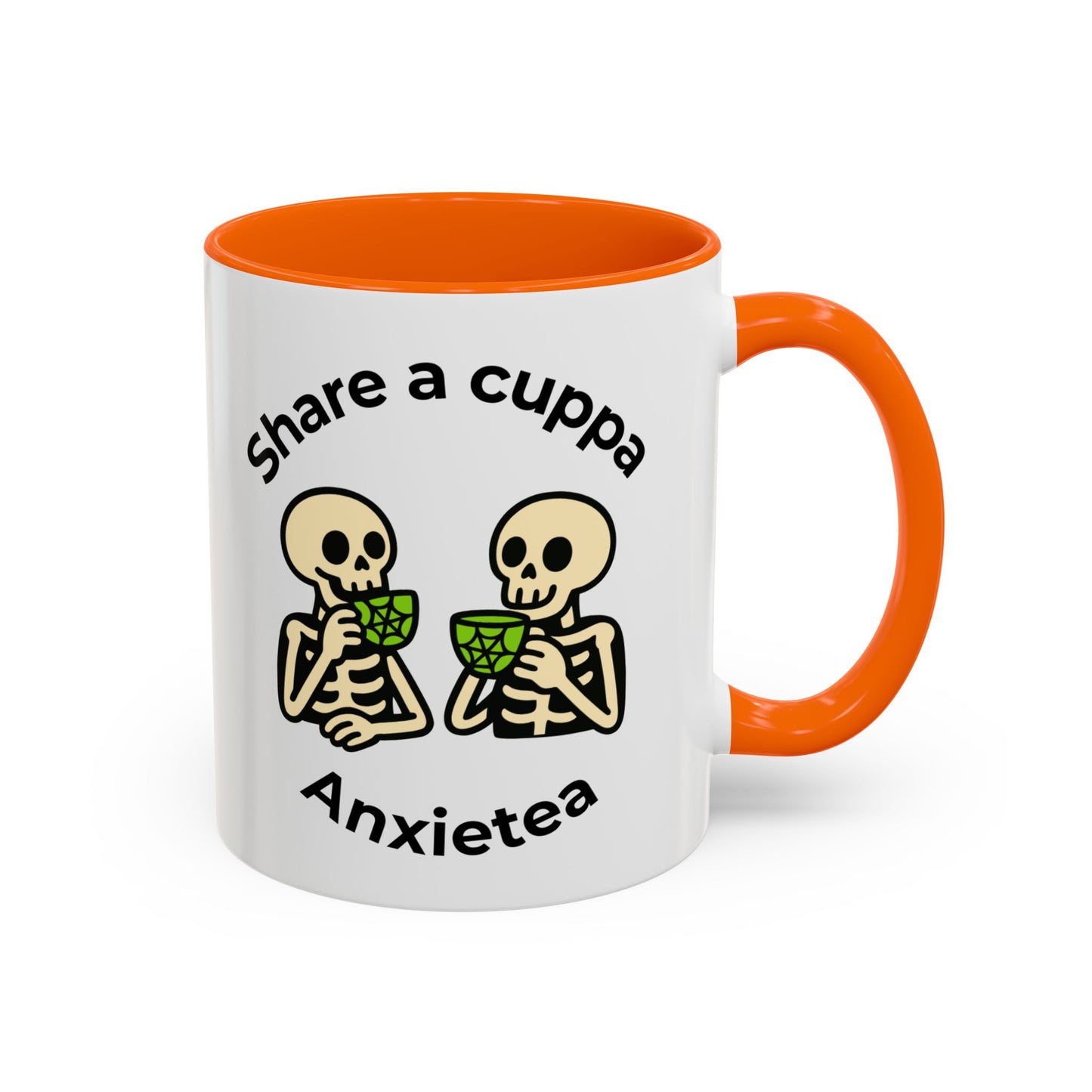 Share a Cuppa Anxietea Skeleton Mug - You're My Kind of Weird