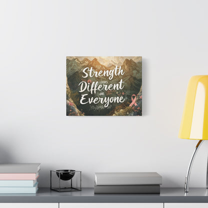 Strength Looks Different on Everyone Canvas Art Print, Motivational Wall Decor - You're My Kind of Weird Canvas