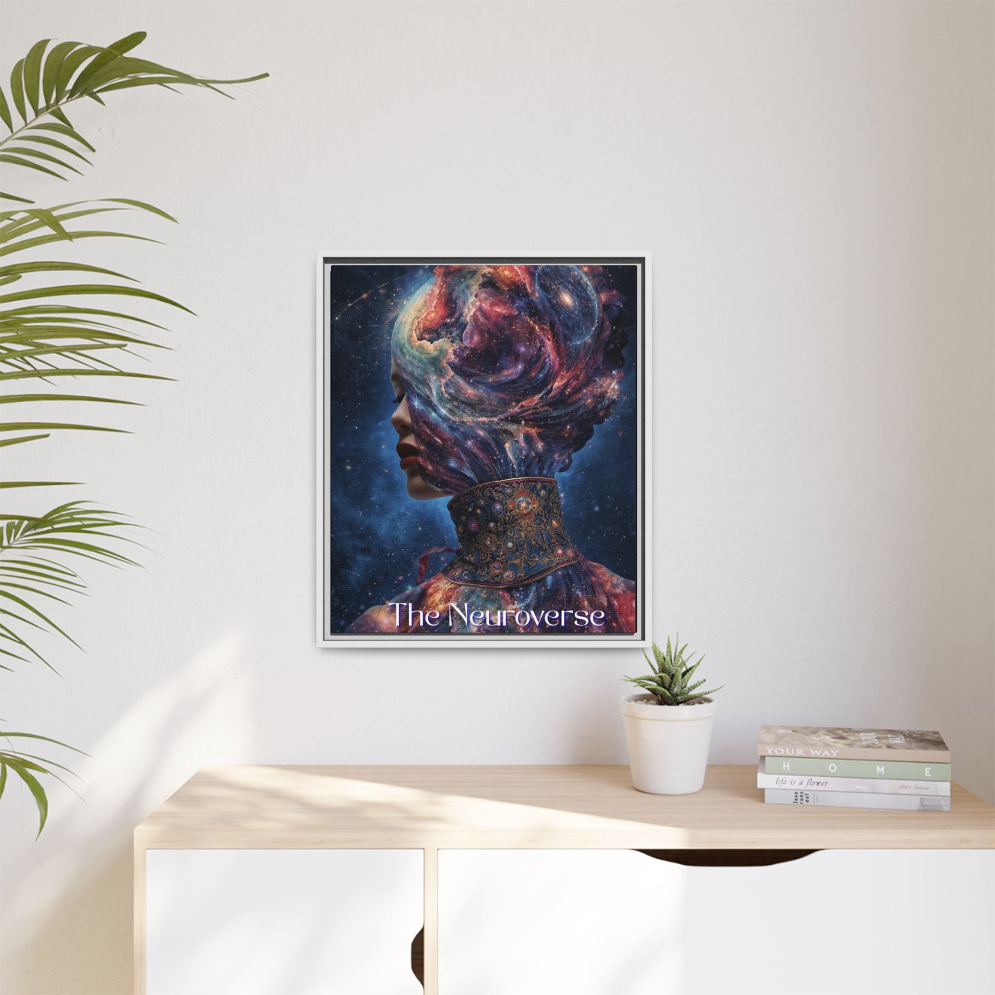 Neuroverse Framed Canvas – Cosmic Wall Art for Creative & Curious Minds | Vibrant Galaxy - Inspired Home Decor - You're My Kind of Weird
