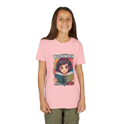 Kids Bookworm Sass Tee, Fun T-Shirt for Young Readers, Gift for Book Lovers, Back to School Apparel, Cute Kid's Graphic Tee