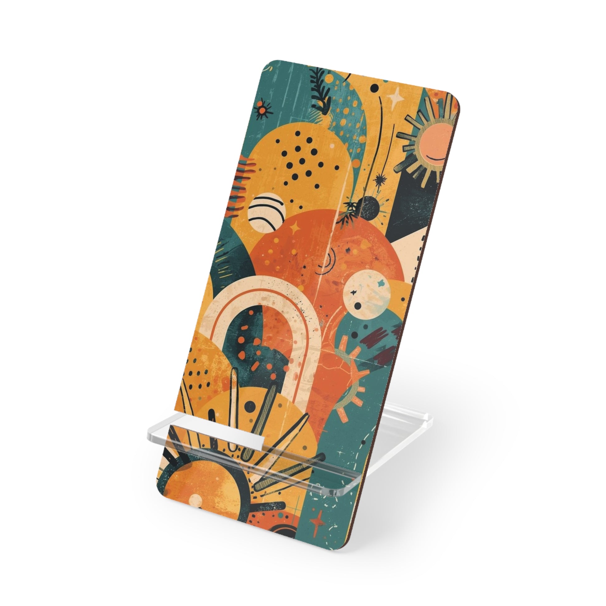 Dopamine Abstract Retro Sunburst Mobile Display Stand for Smartphones - You're My Kind of Weird