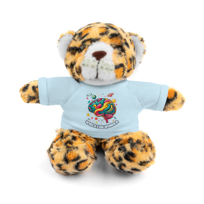 Plush Animals with Colorful Wired for Wonder shirt - You're My Kind of Weird