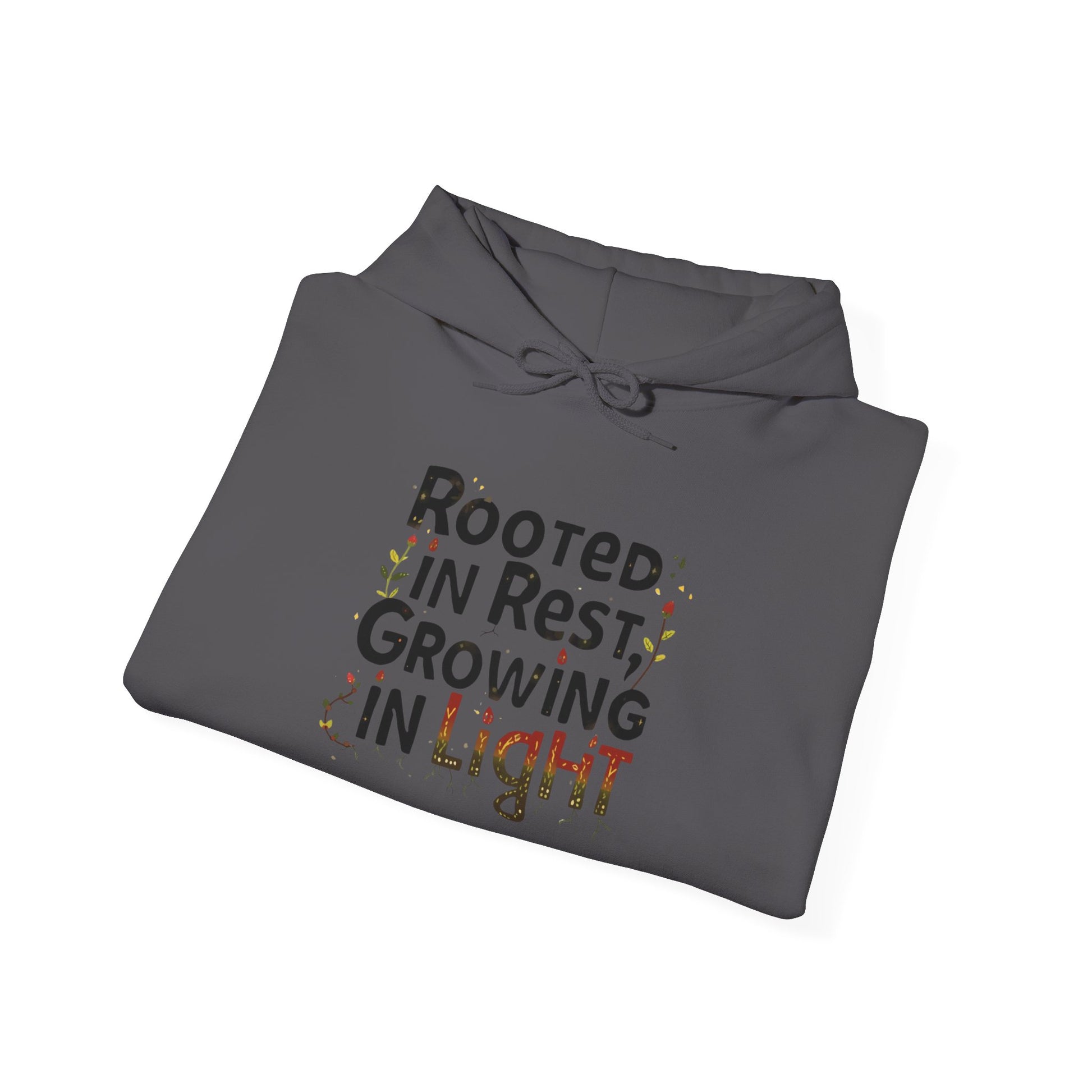 Rooted in Rest, Growing in Light Hoodie | Cozy Kwanzaa Sweatshirt - You're My Kind of Weird