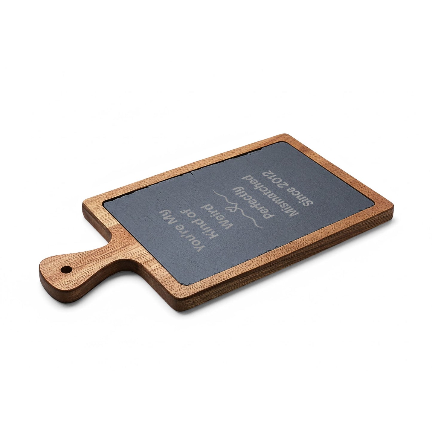 You're My Kind of Weird Personalized Charcuterie Board | Engraved Slate Paddle - You're My Kind of Weird