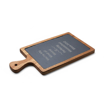 You're My Kind of Weird Personalized Charcuterie Board | Engraved Slate Paddle - You're My Kind of Weird
