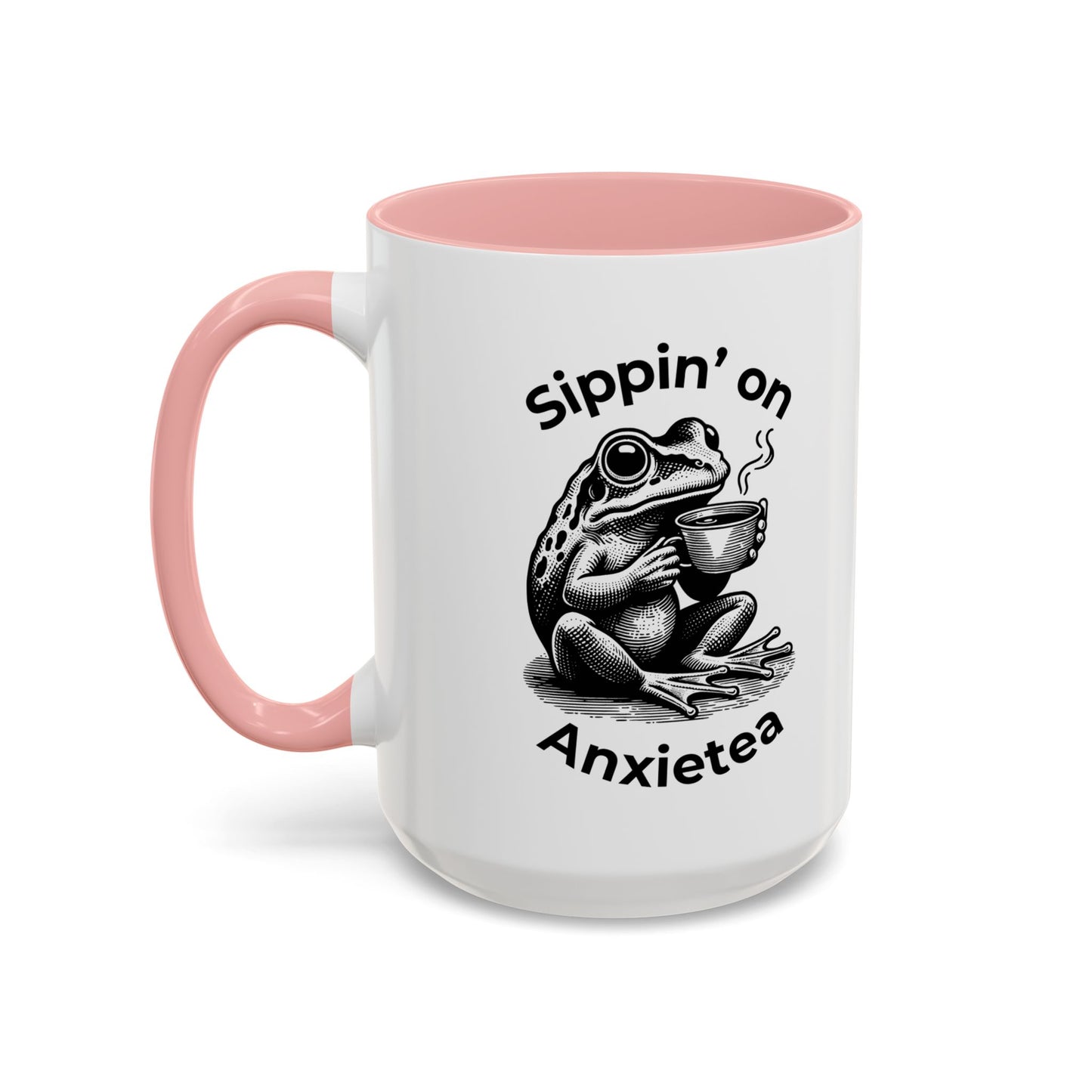 Sippin’ on Anxietea Frog Ceramic Mug (11/15oz) - You're My Kind of Weird
