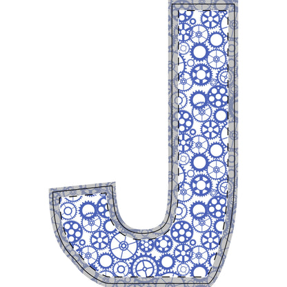 Freestanding Blue Gear Wooden Letters & Shapes - You're My Kind of Weird