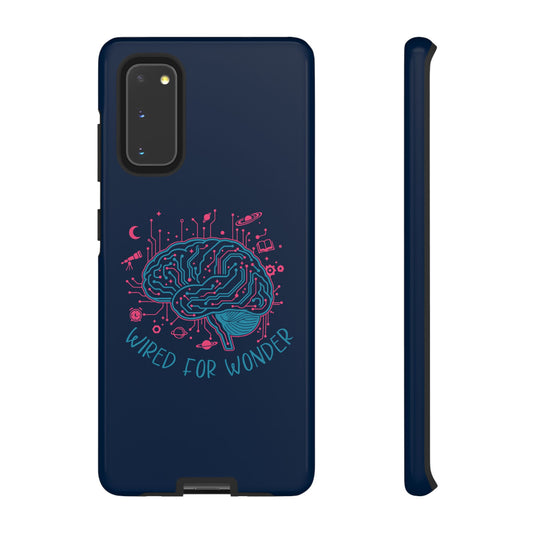 "Wired for Wonder" Brain Tech Design Samsung Galaxy Phone Case - You're My Kind of Weird