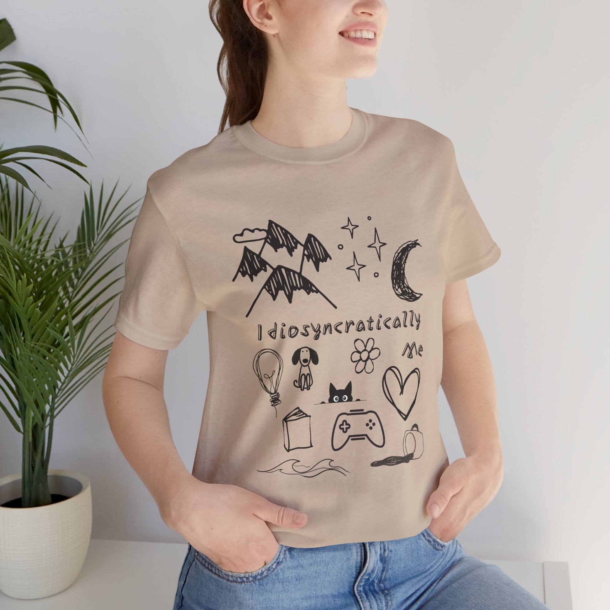 Customized Idiosyncratically Me doodle collage tee - You're My Kind of Weird