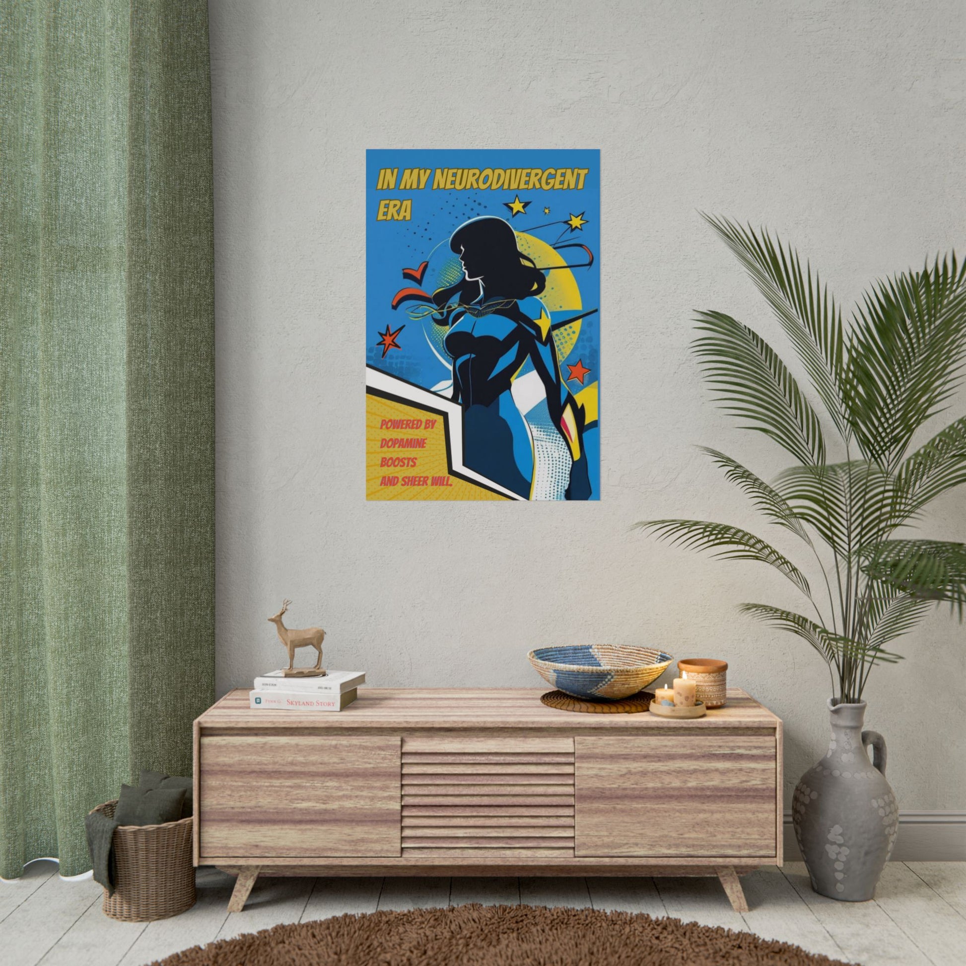 In My Neurodivergent Era Poster – ADHD Superhero Retro Comic Art Print - You're My Kind of Weird