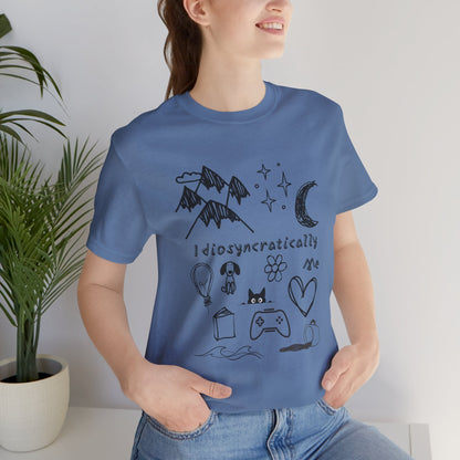 Customized Idiosyncratically Me doodle collage tee - You're My Kind of Weird