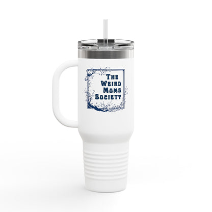 Weird Moms Society 40oz Tumbler with Handle, Insulated Travel Mug - You're My Kind of Weird