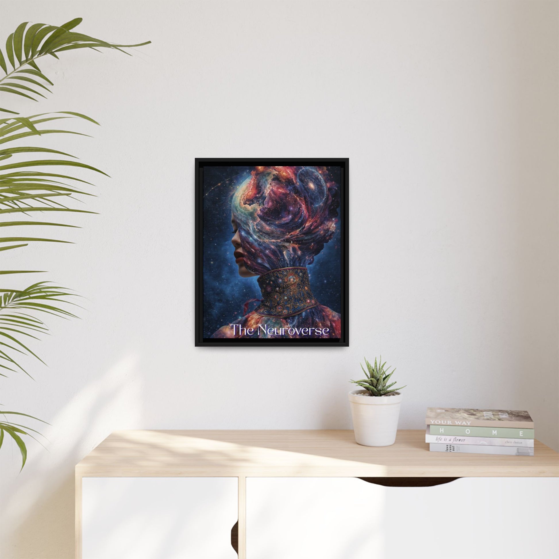 Neuroverse Framed Canvas – Cosmic Wall Art for Creative & Curious Minds | Vibrant Galaxy - Inspired Home Decor - You're My Kind of Weird