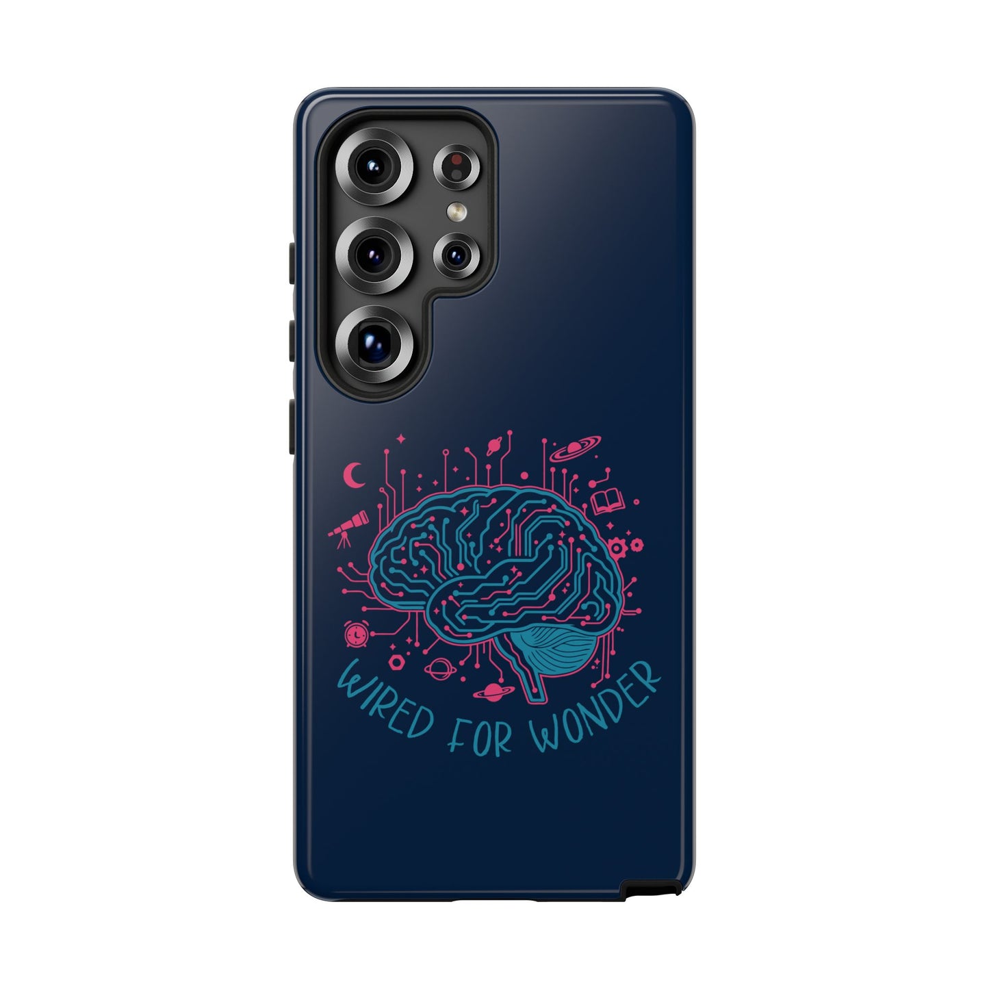 "Wired for Wonder" Brain Tech Design Samsung Galaxy Phone Case - You're My Kind of Weird