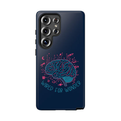 "Wired for Wonder" Brain Tech Design Samsung Galaxy Phone Case - You're My Kind of Weird