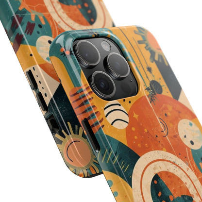 Dopamine Abstract Retro Sun and Moon iPhone Case | Tough Phone Cases - You're My Kind of Weird