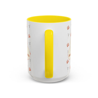 Overthinking Is My Cardio Coffee Mug — Cute Raccoon Reading Accent Mug - You're My Kind of Weird