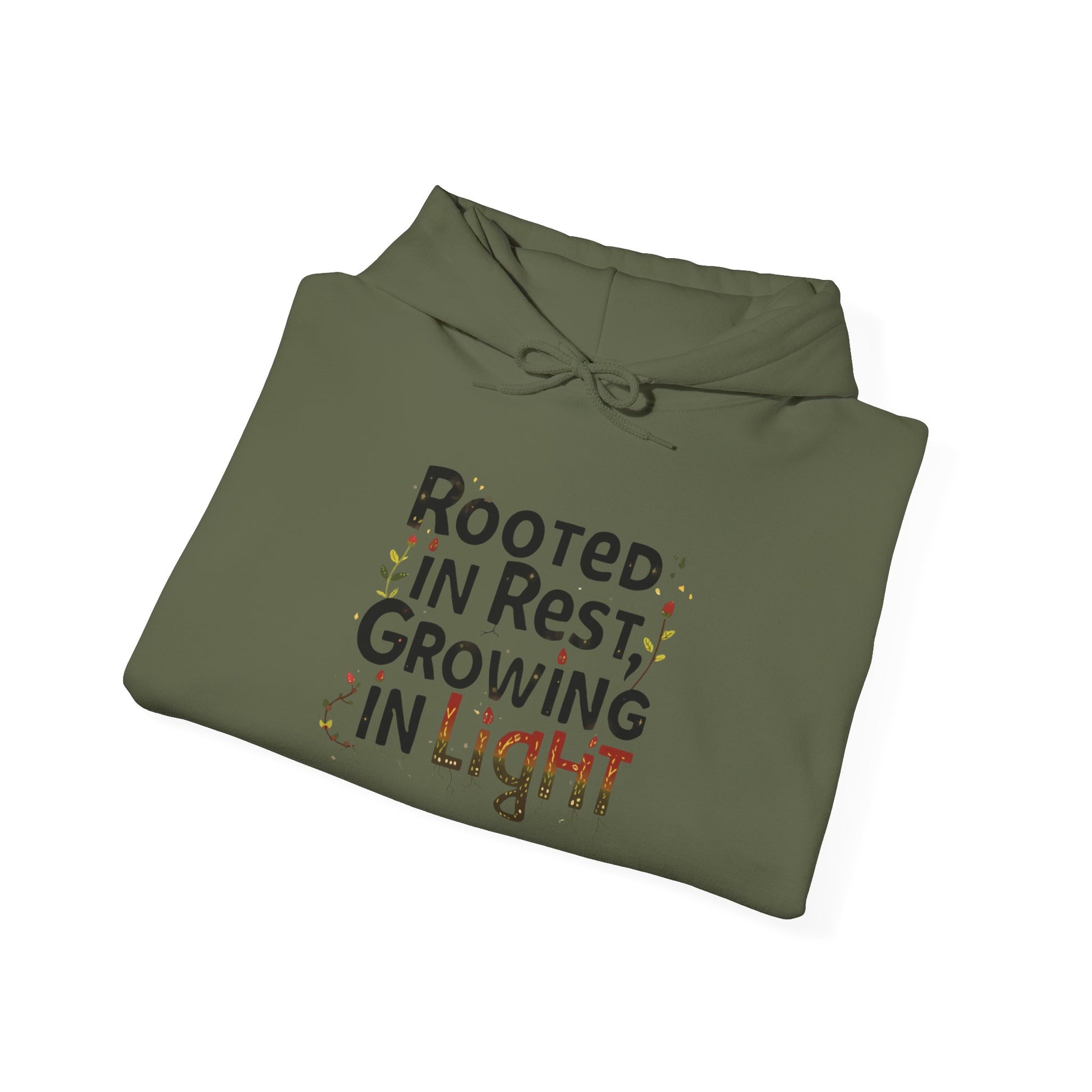 Rooted in Rest, Growing in Light Hoodie | Cozy Kwanzaa Sweatshirt - You're My Kind of Weird