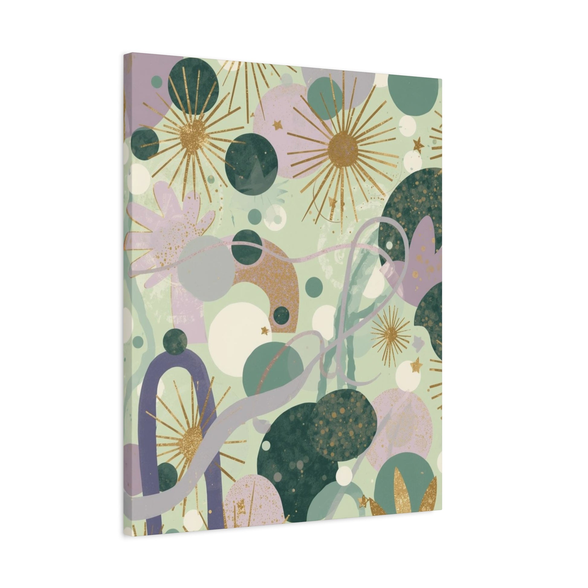 Dopamine Abstract Celestial Shapes Matte Canvas - You're My Kind of Weird