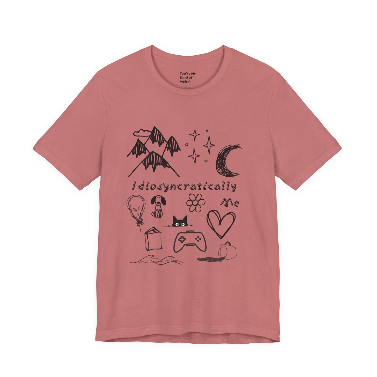 Customized Idiosyncratically Me doodle collage tee - You're My Kind of Weird