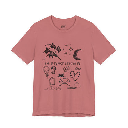 Customized Idiosyncratically Me doodle collage tee - You're My Kind of Weird