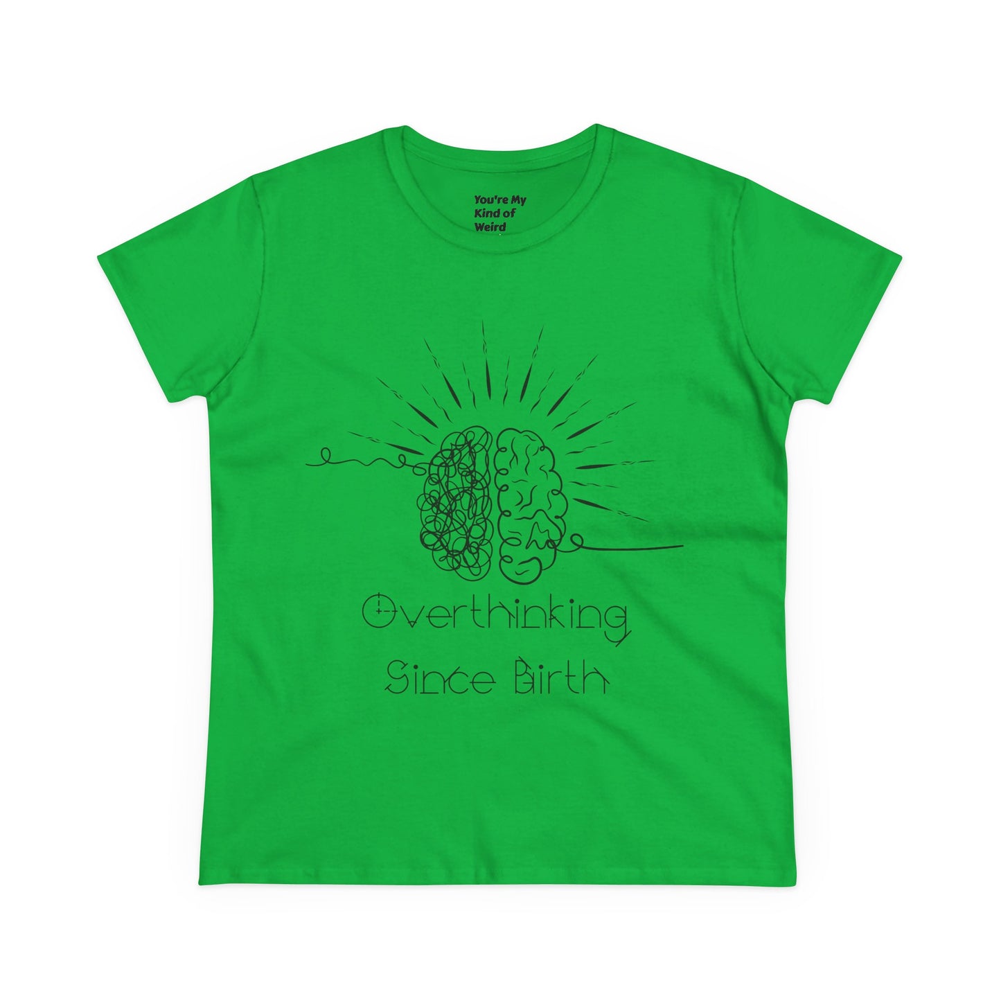 Overthinking Since Birth Tee - Women's Cotton T-Shirt, Gift for Overthinkers, Mental Health Awareness Shirt, Casual Everyday Wear, [...]