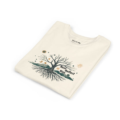 Rest. Reflect. Rise. Kids Solstice Shirt | Mindful Winter Tee for Children | Positive Message Youth T-Shirt - You're My Kind of Weird