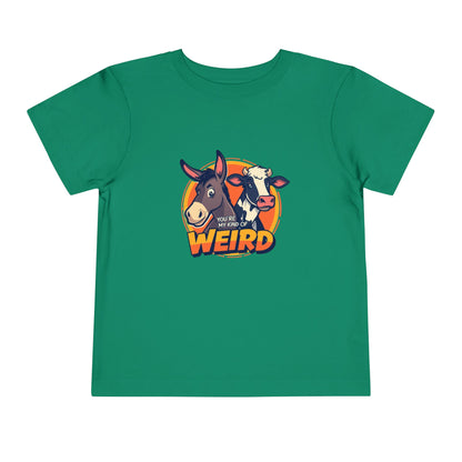Whimsical Toddler Tee - 'You're Weird' Cute Animal Design, Fun Kids Shirt, Birthday Gift, Playdate Apparel, Funny Toddler Clothing