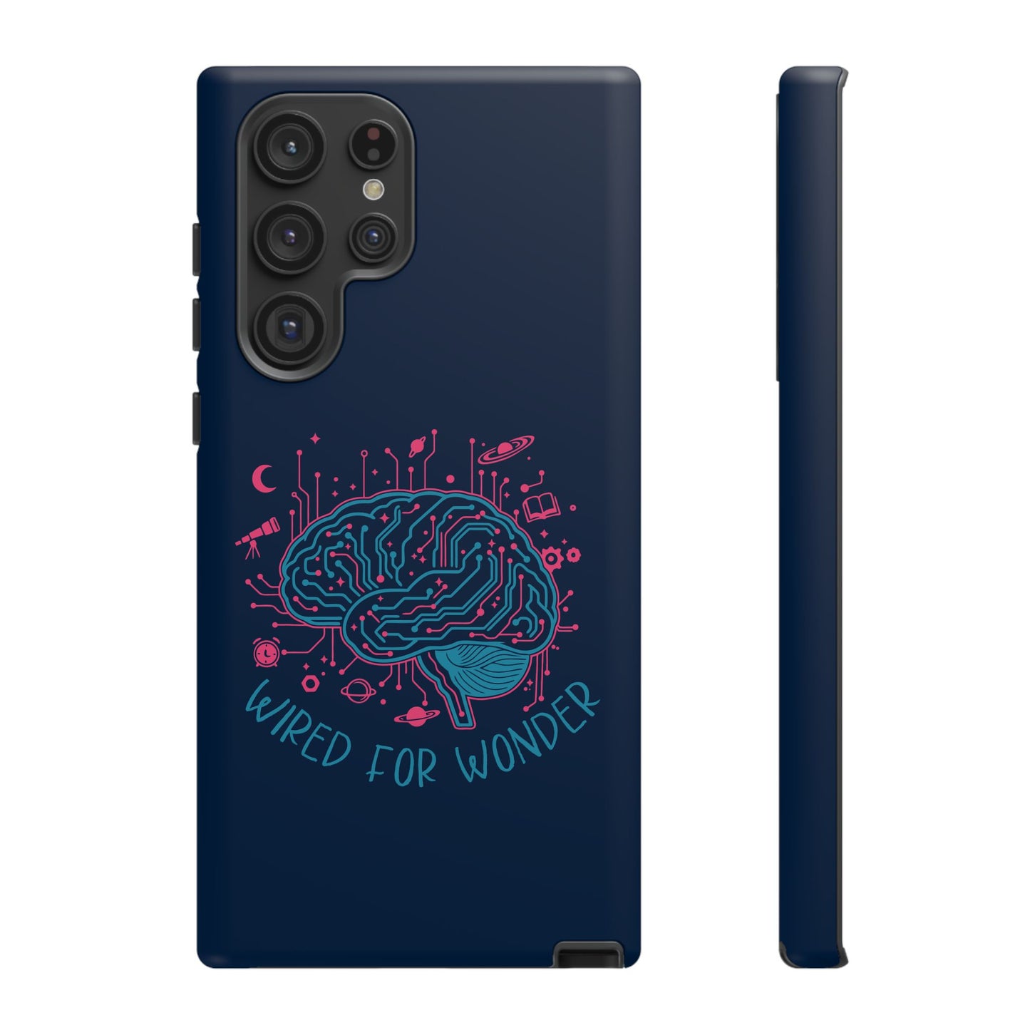 "Wired for Wonder" Brain Tech Design Samsung Galaxy Phone Case - You're My Kind of Weird