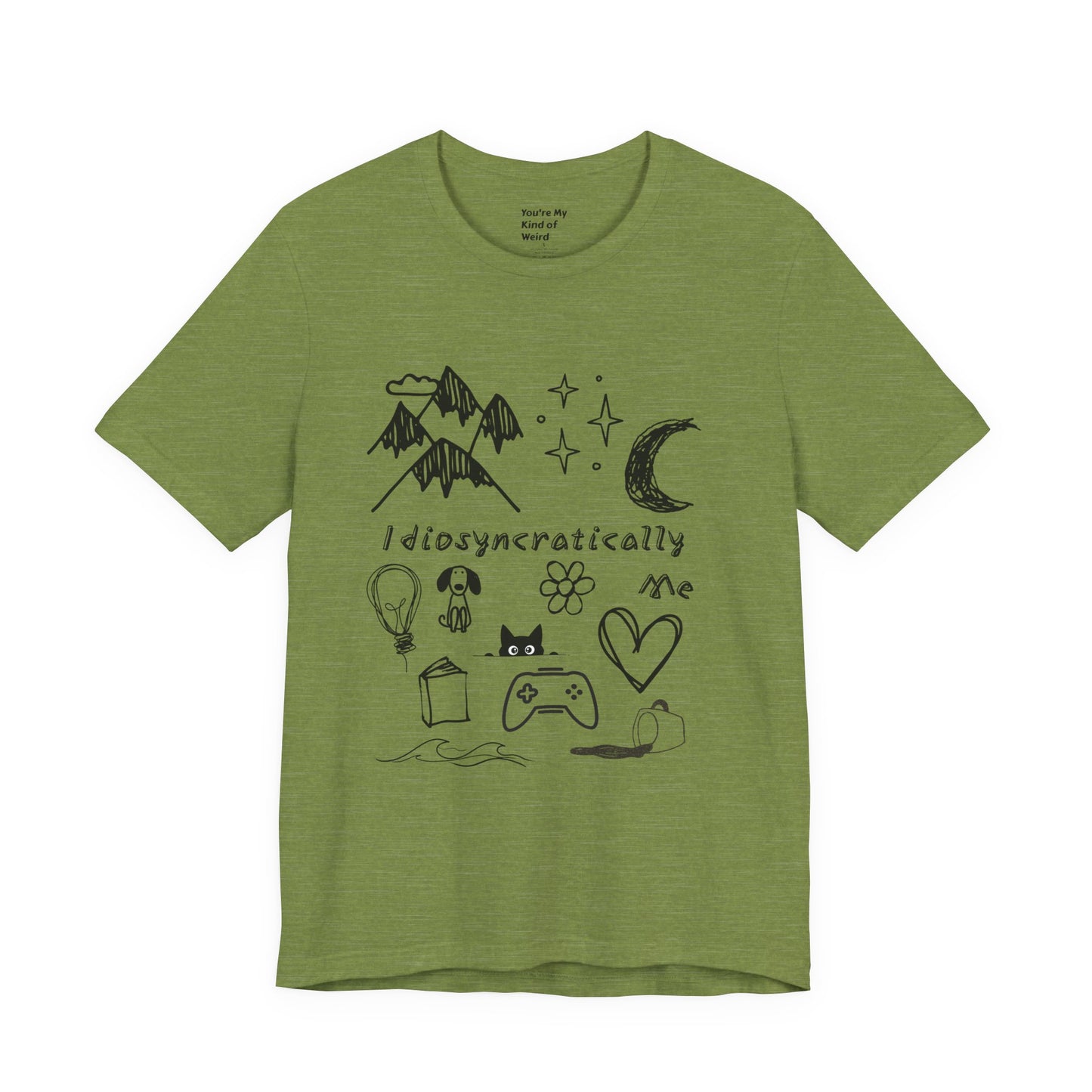 Customized Idiosyncratically Me doodle collage tee - You're My Kind of Weird