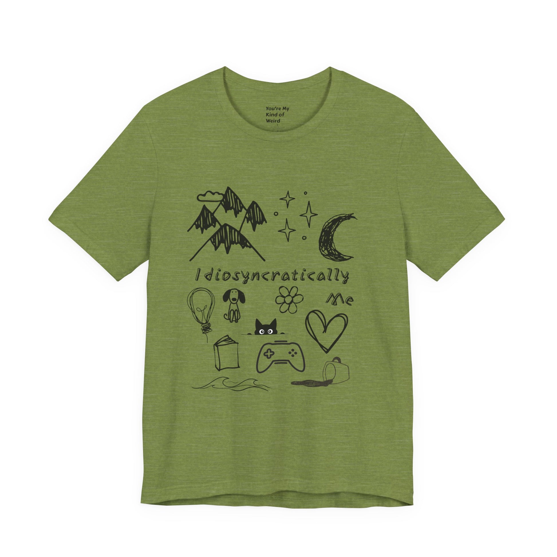 Customized Idiosyncratically Me doodle collage tee - You're My Kind of Weird